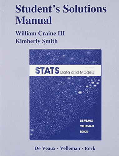 Student Solutions Manual for Stats: Data and Models