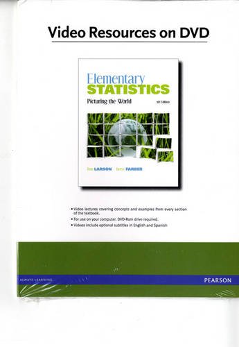 Videos on DVD for Elementary Statistics: Picturing the World