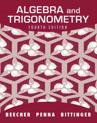 Book Cover Algebra and Trigonometry (4th Edition)