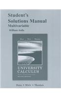 Student's Solutions Manual for University Calculus: Early Transcendentals, Multivariable