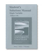 Student's Solutions Manual for University Calculus: Early Transcendentals, Single Variable