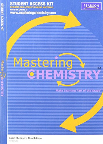 MasteringChemistry -- Standalone Access Card -- for Basic Chemistry