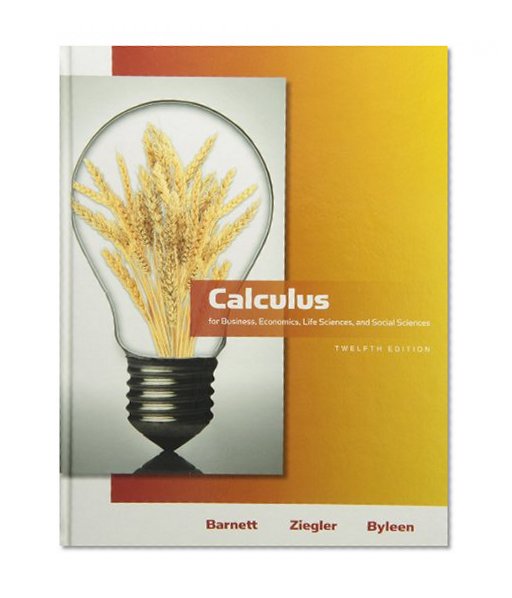 Calculus for Business, Economics, Life Sciences & Social Sciences plus MyMathLab/MyStatLab Student Access Code Card (12th Edition)