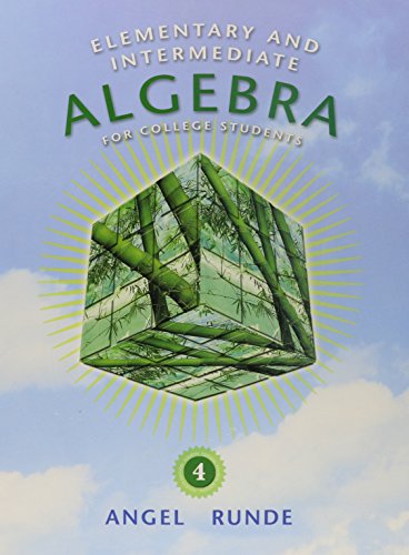 Elementary & Intermediate Algebra for College Students plus MyMathLab/MyStatLab Student Access Code Card (4th Edition)