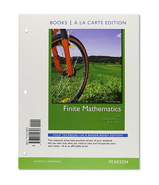 Finite Mathematics, Books a la Carte Edition