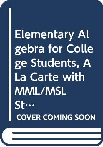 Elementary Algebra for College Students, A La Carte with MML/MSL -- Access Card Package (8th Edition)