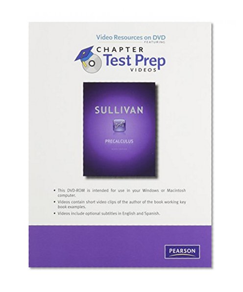 Videos on DVD with Chapter Test Prep for Precalculus