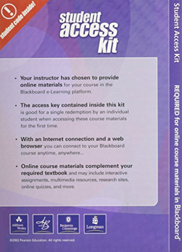 Blackboard -- Access Card -- for Earth Science