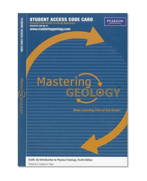 MasteringGeology -- Standalone Access Card -- for Earth: An Introduction to Physical Geology