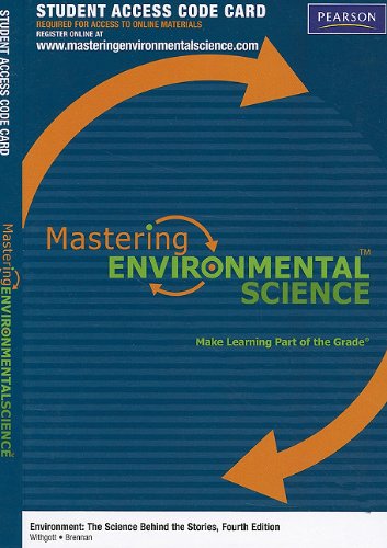 MasteringEnvironmentalScience without Pearson eText -- Standalone Access Card -- for Environment: The Science behind the Stories