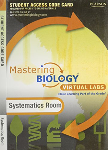 MasteringBiology Virtual Lab Systematics Room -- Standalone Access Card