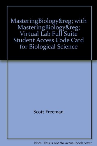 MasteringBiology with MasteringBiology Virtual Lab Full Suite -- Standalone Access Card -- for Biological Science
