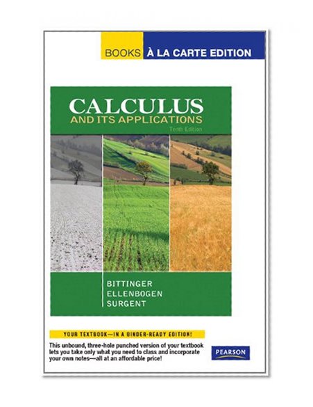 Calculus and Its Applications, Books a la Carte Edition (10th Edition)