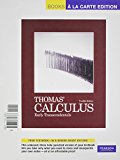 Thomas' Calculus, Early Transcendentals, Books a la Carte Plus MyMathLab/MyStatLab Student Access Kit (12th Edition)
