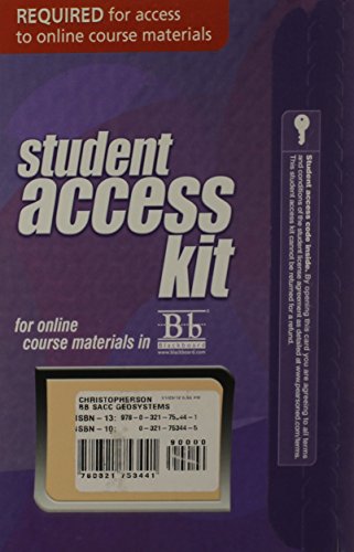 Blackboard -- Access Card -- for Geosystems: An Introduction to Physical Geography