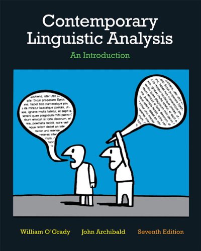 Contemporary Linguistic Analysis: An Introduction, Seventh Edition with Companion Website (7th Edition)