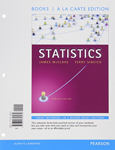 Statistics, Books a la Carte Edition (12th Edition)
