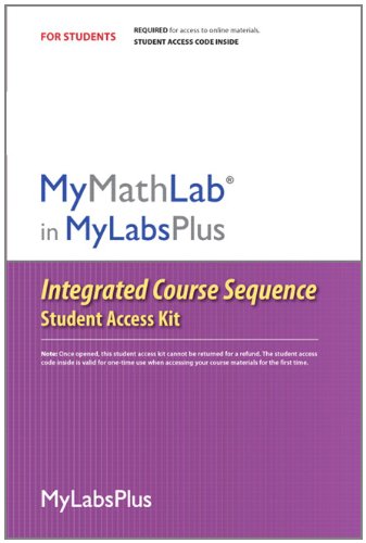 MyMathLab Plus Integrated Course Sequence -- Standalone Access Card