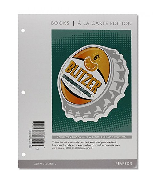 Intermediate Algebra for College Students, Books a la Carte Edition (6th Edition)
