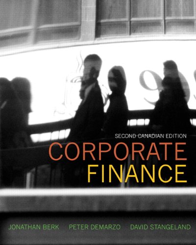 Book Cover Corporate Finance, Second Canadian Edition with MyFinanceLab (2nd Edition)
