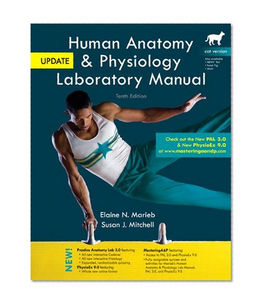 Book Cover Human Anatomy & Physiology Laboratory Manual, Cat Version, Update (10th Edition)
