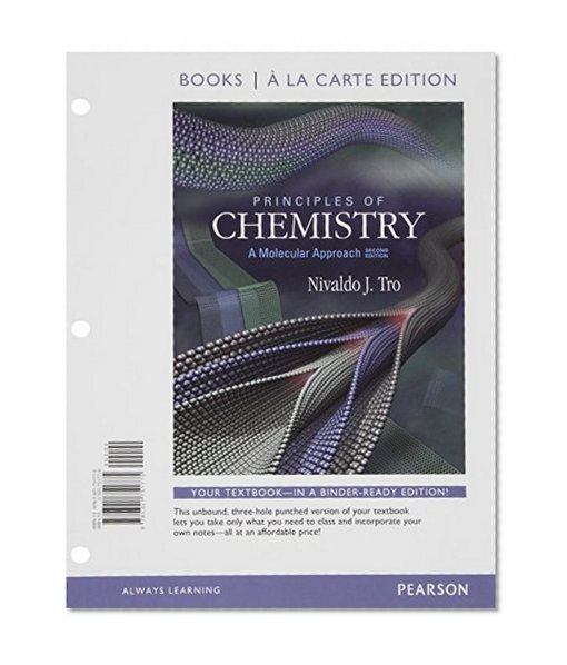 Principles of Chemistry: A Molecular Approach, Books a la Carte Plus MasteringChemistry with eText -- Access Card Package (2nd Edition)