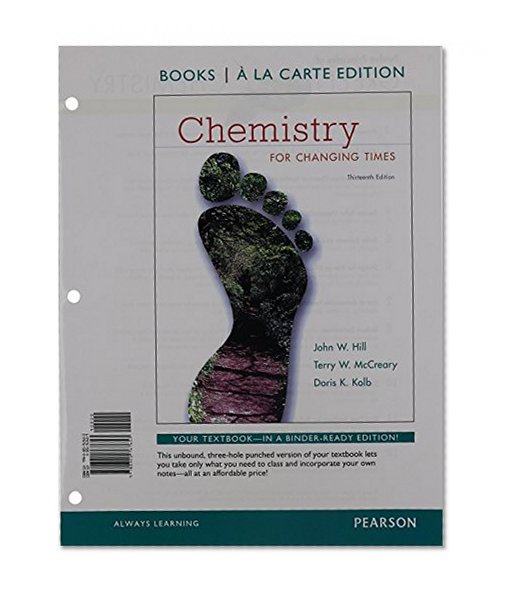 Chemistry for Changing Times, Books a la Carte Plus MasteringChemistry with eText -- Access Card Package (13th Edition)