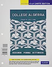 College Algebra: Books a La Carte Edition