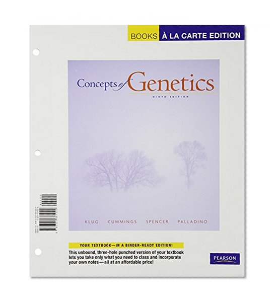 Concepts of Genetics, Books a la Carte Plus MasteringGeneticsâ„¢ (9th Edition)