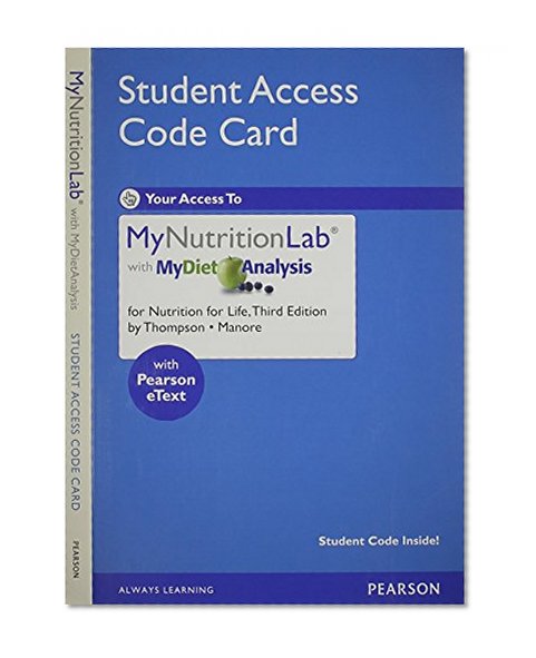 MyNutritionLab with MyDietAnalysis - Valuepack Access Card - for Nutrition for Life (MEcomponent)