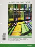 College Algebra in Context, Books a la Carte Edition (4th Edition)