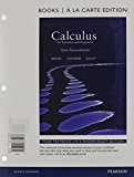 Calculus for Scientists and Engineers: Early Transcendentals, Books a la Carte Edition