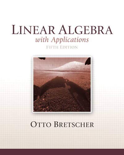Book Cover Linear Algebra with Applications, 5th Edition