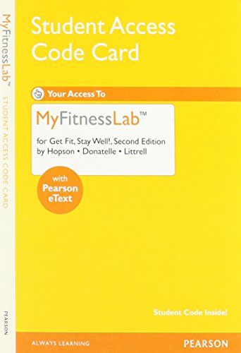 New MyFitnessLab with Pearson Etext -- Valuepack Access Card -- for Get Fit, Stay Well!