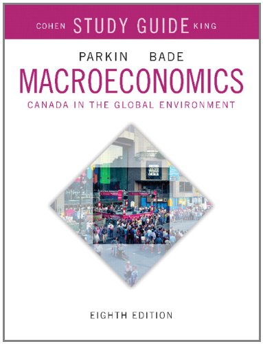 Study Guide for Macroeconomics: Canada in the Global Environment