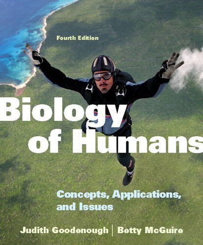 Book Cover Biology of Humans: Concepts, Applications, and Issues (Mastering Package Component Item)