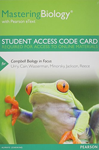 MasteringBiology with Pearson eText -- Standalone Access Card -- for Campbell Biology in Focus