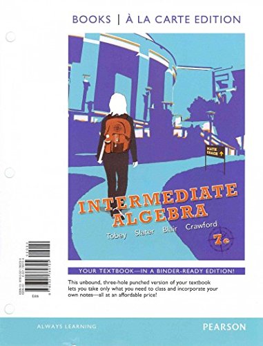 Intermediate Algebra, Books a la Carte plus NEW MyMathLab with Pearson eText-- Access Card Package (7th Edition)