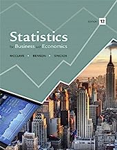 Book Cover Statistics for Business and Economics (12th Edition)
