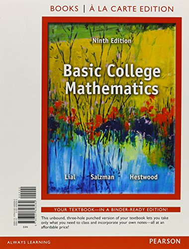 Basic College Mathematics, Books a la Carte Edition (9th Edition)