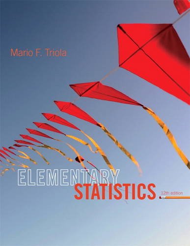 Book Cover Elementary Statistics (12th Edition)