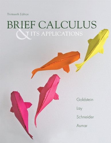 Book Cover Brief Calculus & Its Applications (13th Edition)