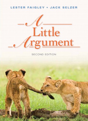 Book Cover Little Argument, A