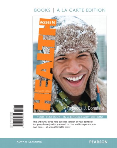 Access to Health, Books a la Carte Edition (13th Edition)