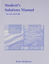 Student's Solutions Manual for College Algebra and Trigonometryand Precalculus: A Right Triangle Approach