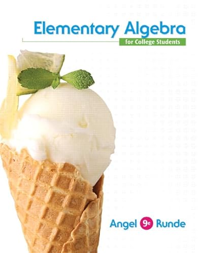 Elementary Algebra For College Students (9th Edition)