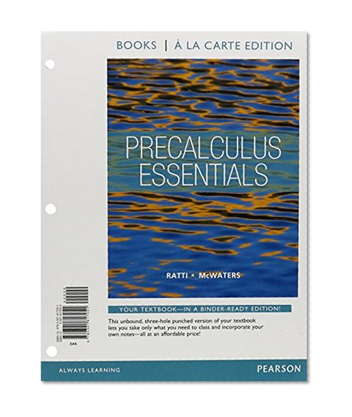 Precalculus Essentials, Books a la Carte Edition plus NEW MyMathLab with Pearson eText -- Access Card Package
