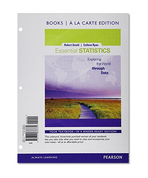 Essential Statistics, Books a la Carte Edition Plus NEWMyStatLab with Pearson eText -- Access Card Package