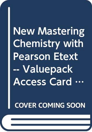 New MasteringChemistry with Pearson Etext -- Valuepack Access Card -- for Organic Chemistry