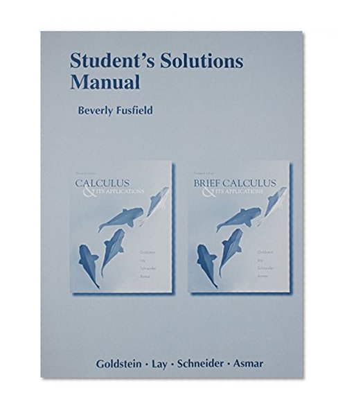 Student Solutions Manual for Calculus & Its Applications and Brief Calculus & Its Applications